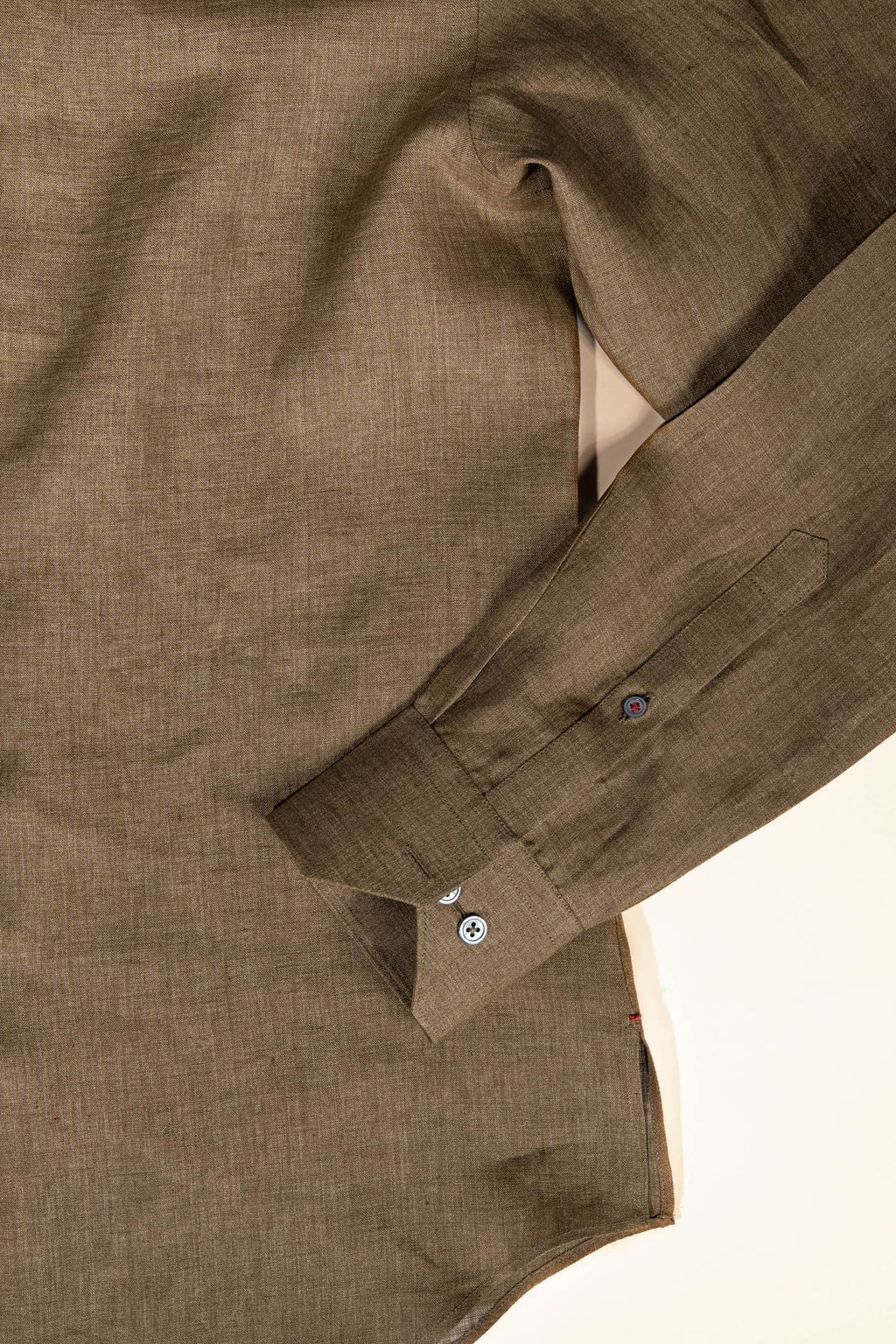 Dress Shirt – Olive Linen