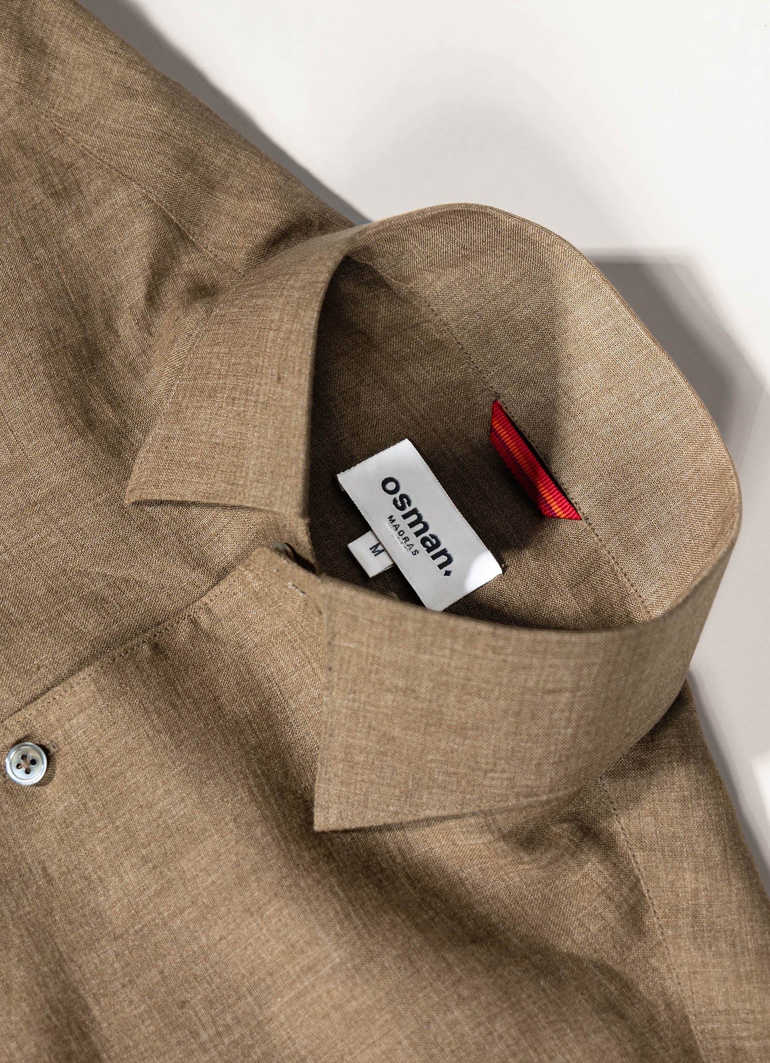 Dress Shirt – Olive Linen